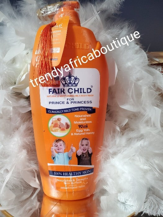 Fair Child Natural Honey & Egg Yolk Shower Gel For Kids & Teens. 1000ml X 1